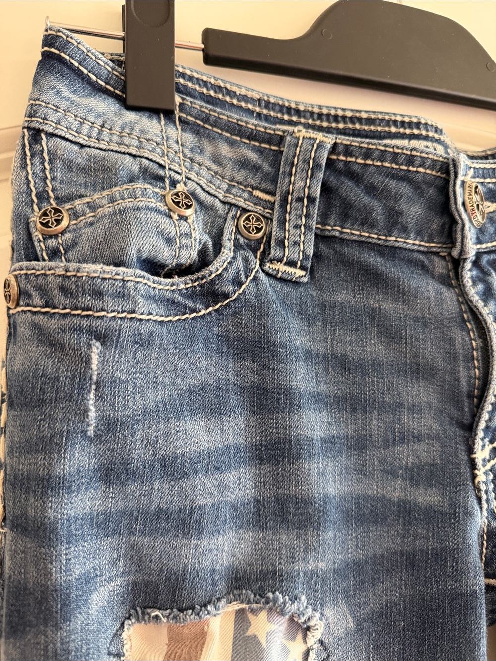 Affliction Jade Patriot Crossroad Denim Jeans Size 28 - Picture 4 of 8